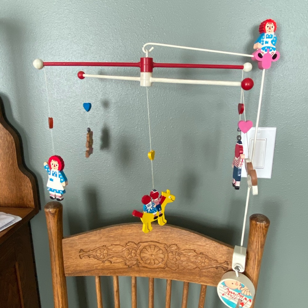Vintage Raggedy Ann and Andy Musical Mobile